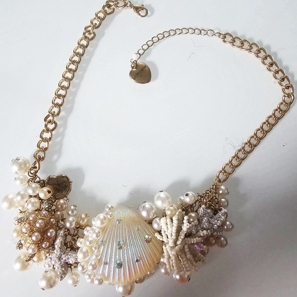 Beautiful Betsey Johnson Pearl Necklace (never worn) - Picture 1 of 6